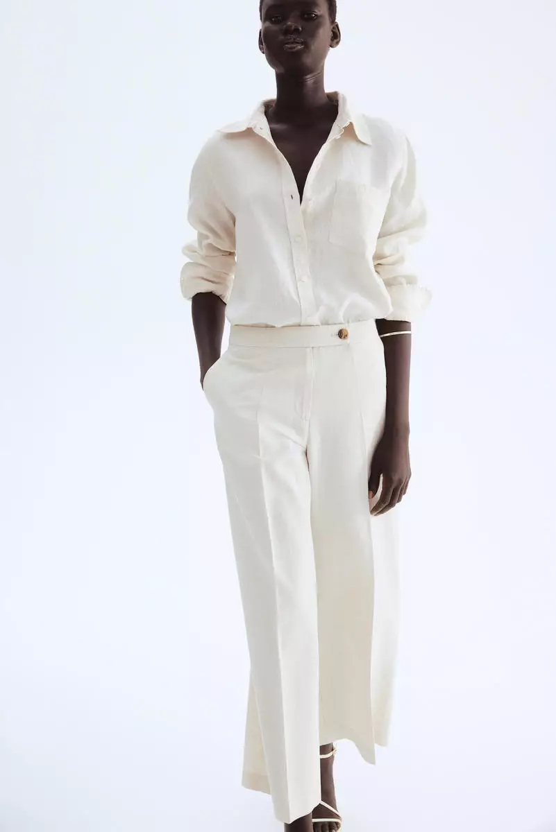 sachin and babi light blue dress H&M Trousers Women: Are These High-Waist Wide Leg Pants Really Worth Buying  on AliExpress?