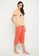Clovia orange Clovia Cow Emoji Print Top & Solid Capri Set in Peach Colour - 100% Cotton 12740AAF0A7D5FGS_3