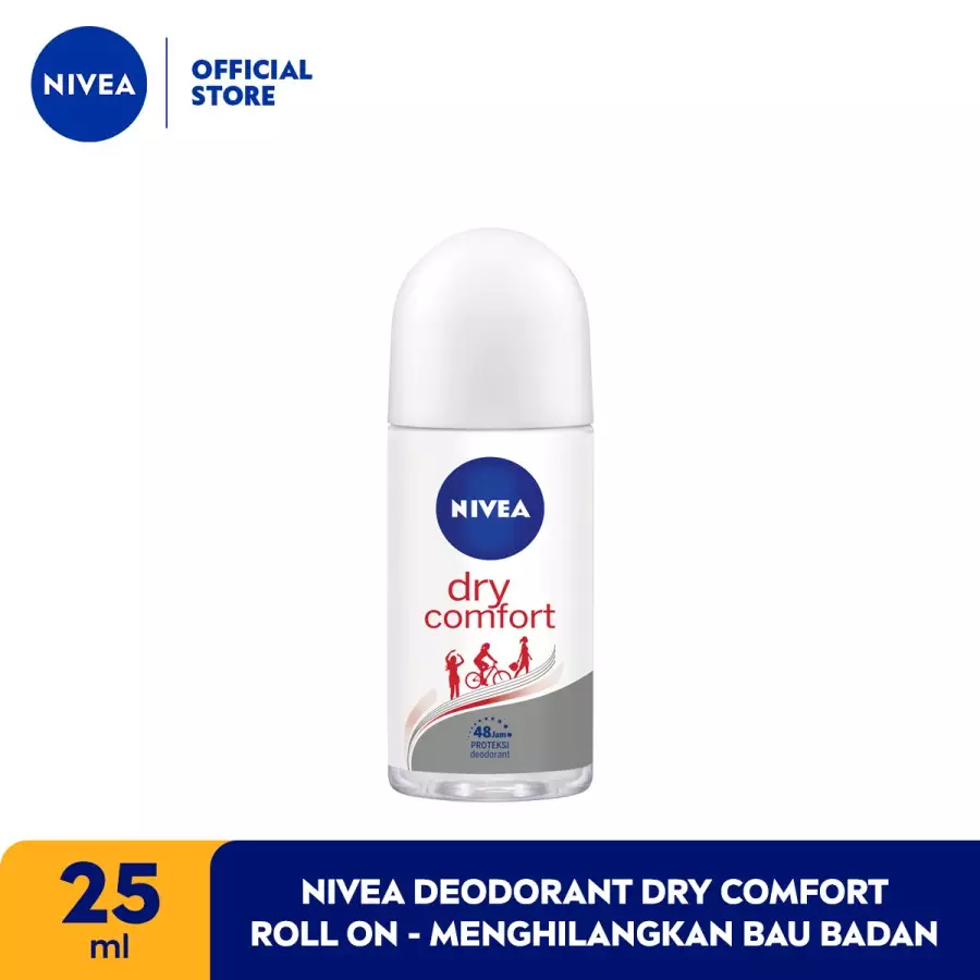 NIVEA Deodorant Dry Comfort Roll On 25ml (PAKET ISI 5)