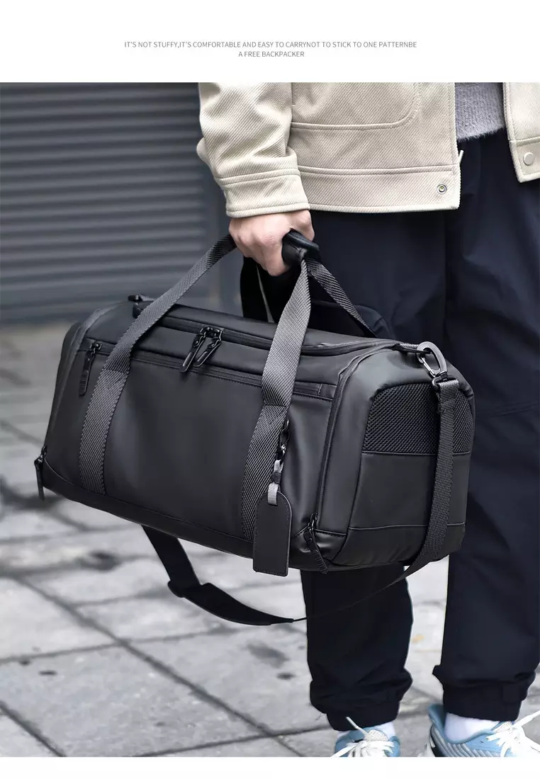 Leather Travel Duffel Bag