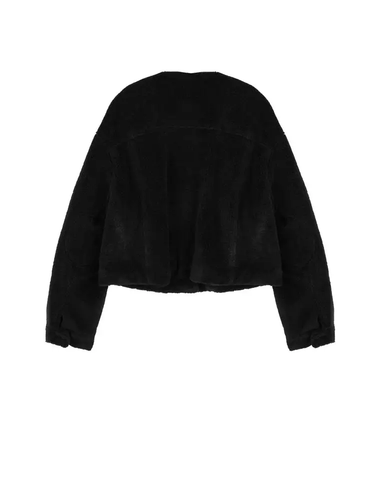 仿皮草寬鬆外套