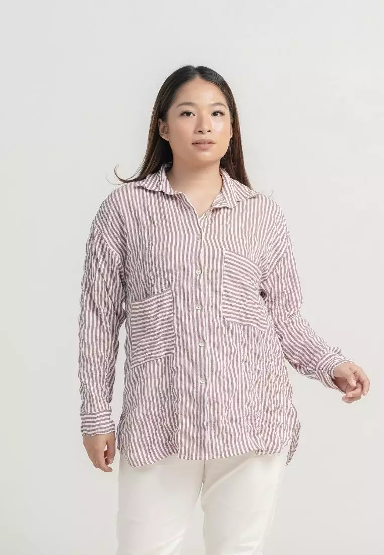 Plus Size Oversized Shirts Bica Red