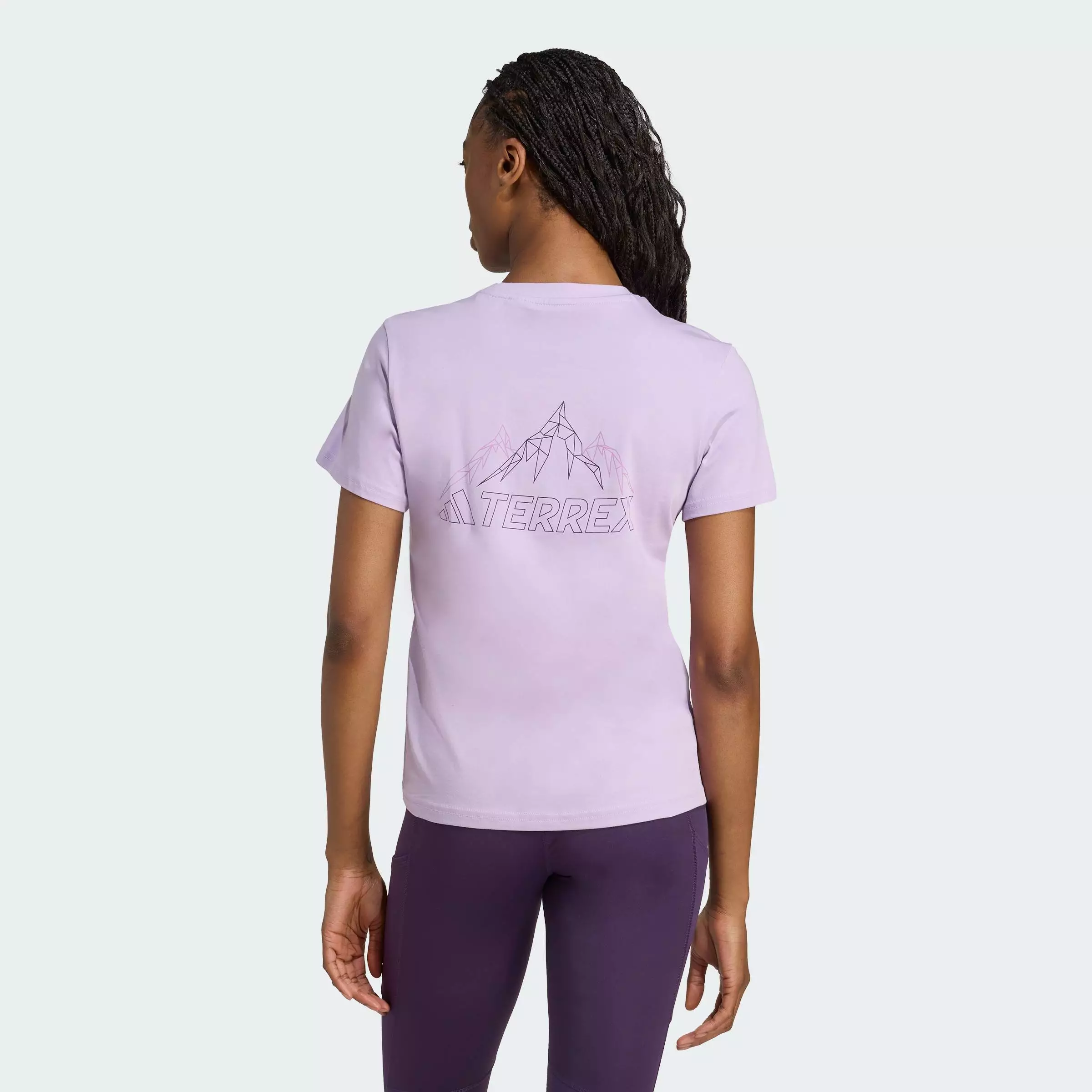 Hiking Terrex Graphic Tee Women Purple JX3852