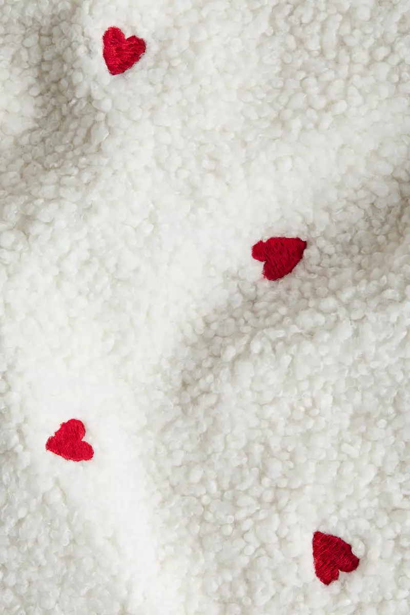 Zip-through teddy cardigan