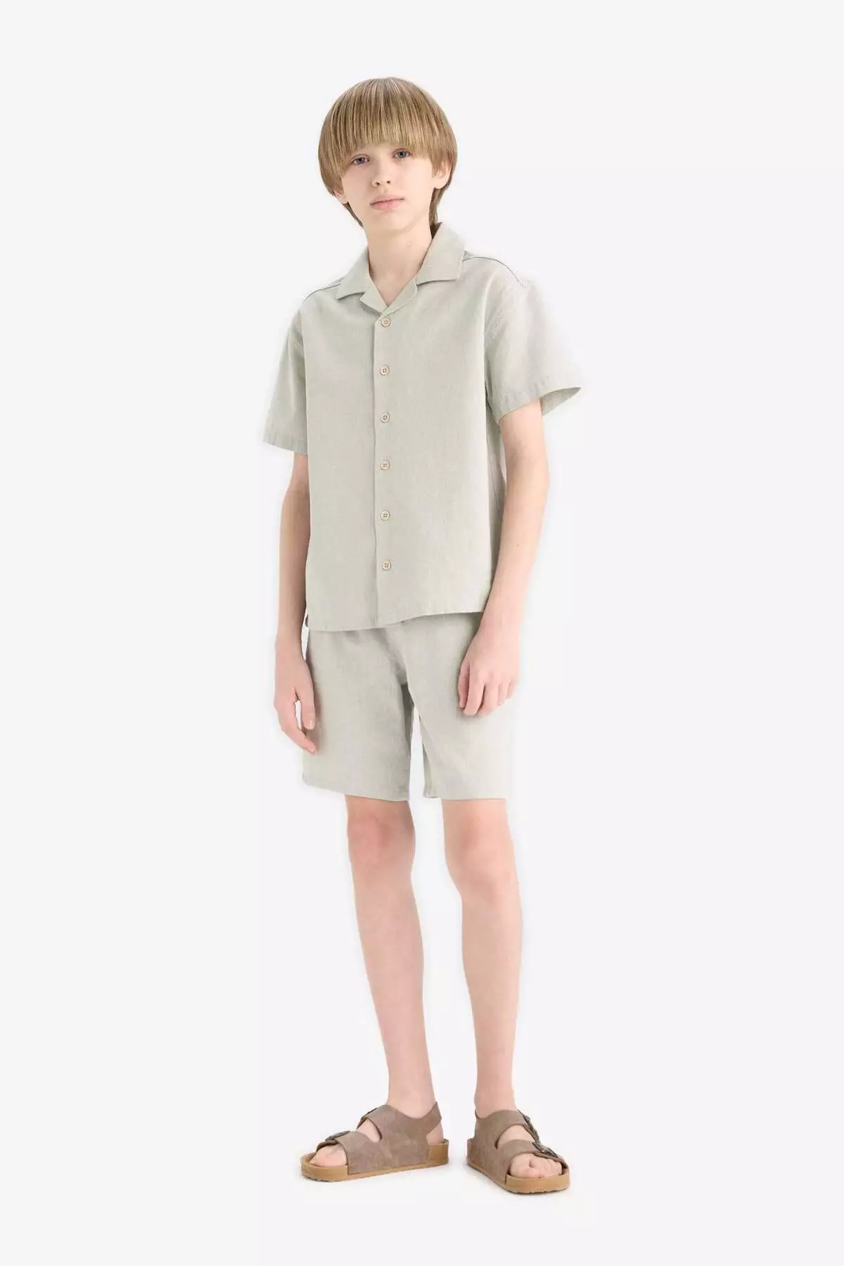 Boy's Elastic Waist Shorts E3317A825Hs