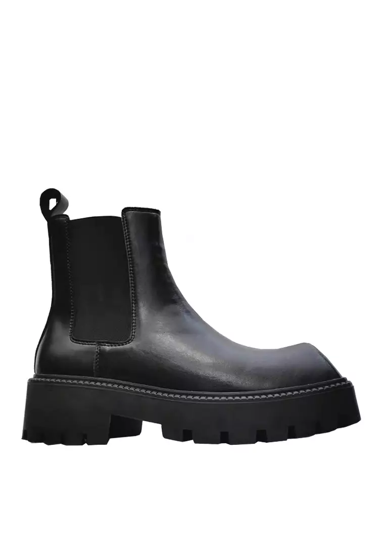 VANSA Trendy Elastic Platform Chelsea Boots VSM B203
