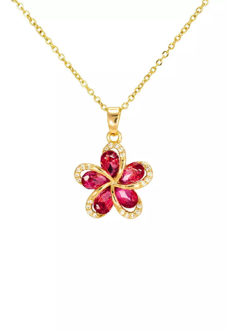The Antecedent Store Red Blossom Necklace