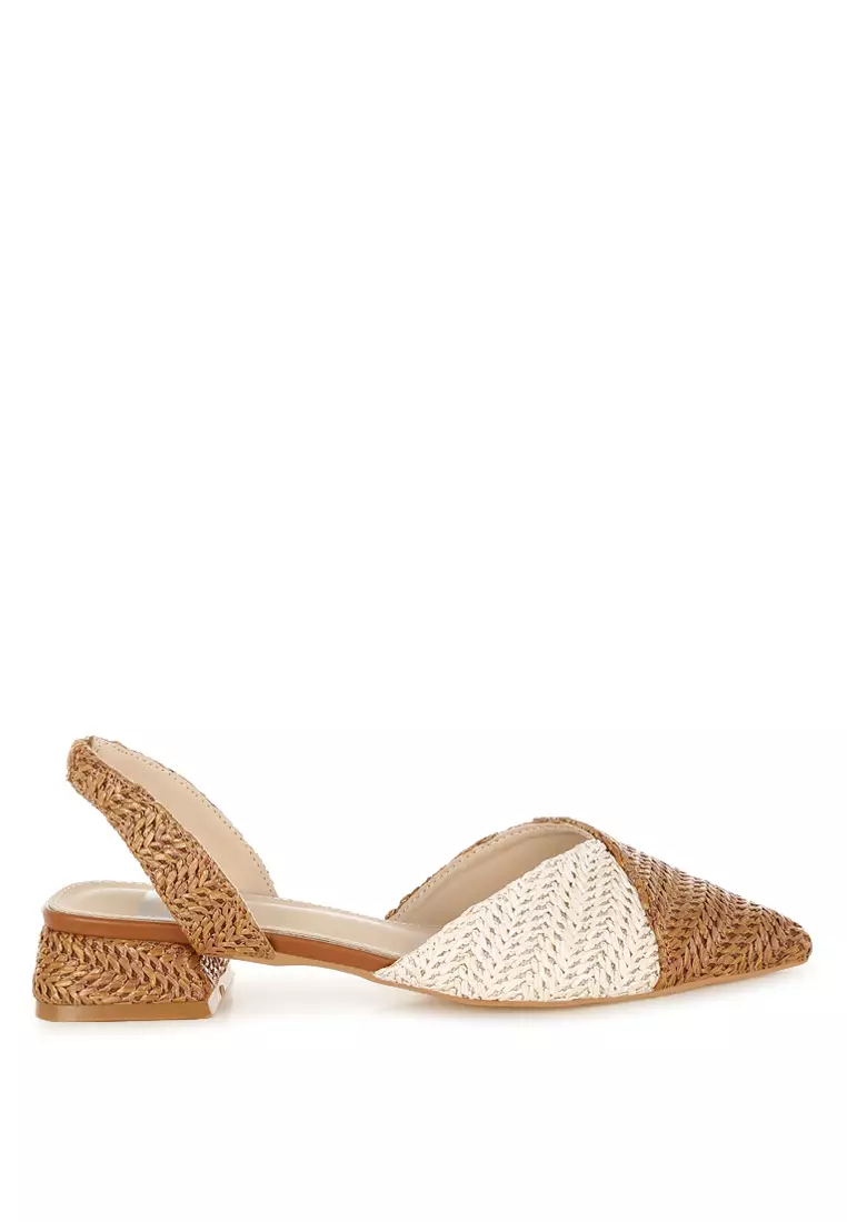 Discount on Rag & CO.  shoes - SKU: Pointy Toe Slingback Sandals in Tan