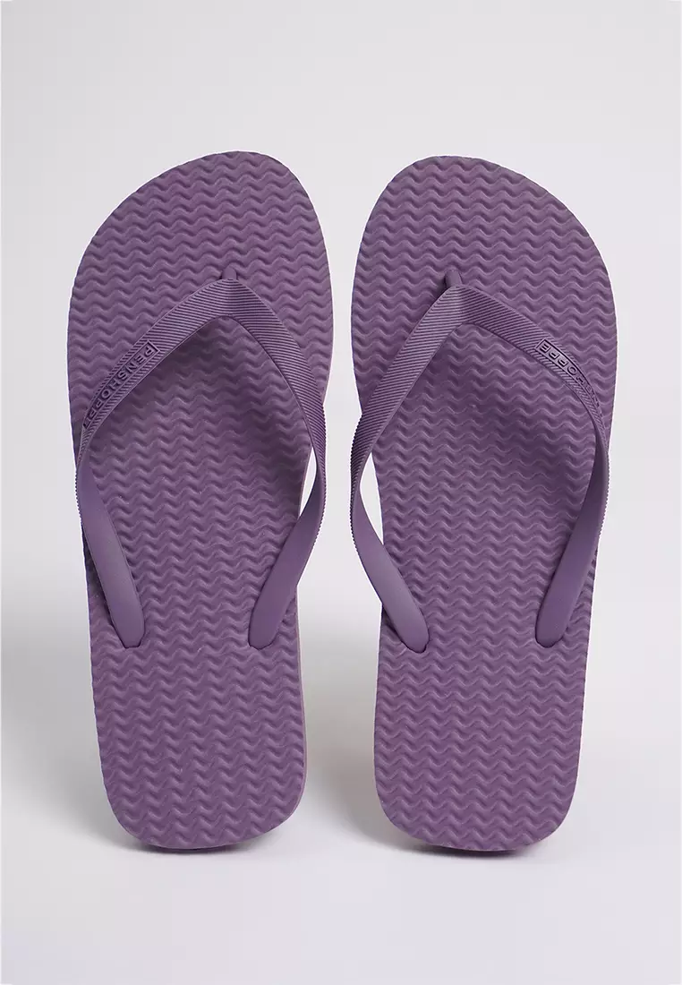 Discount on Penshoppe  shoes - SKU: Women's Textured Flip Flops With Branding