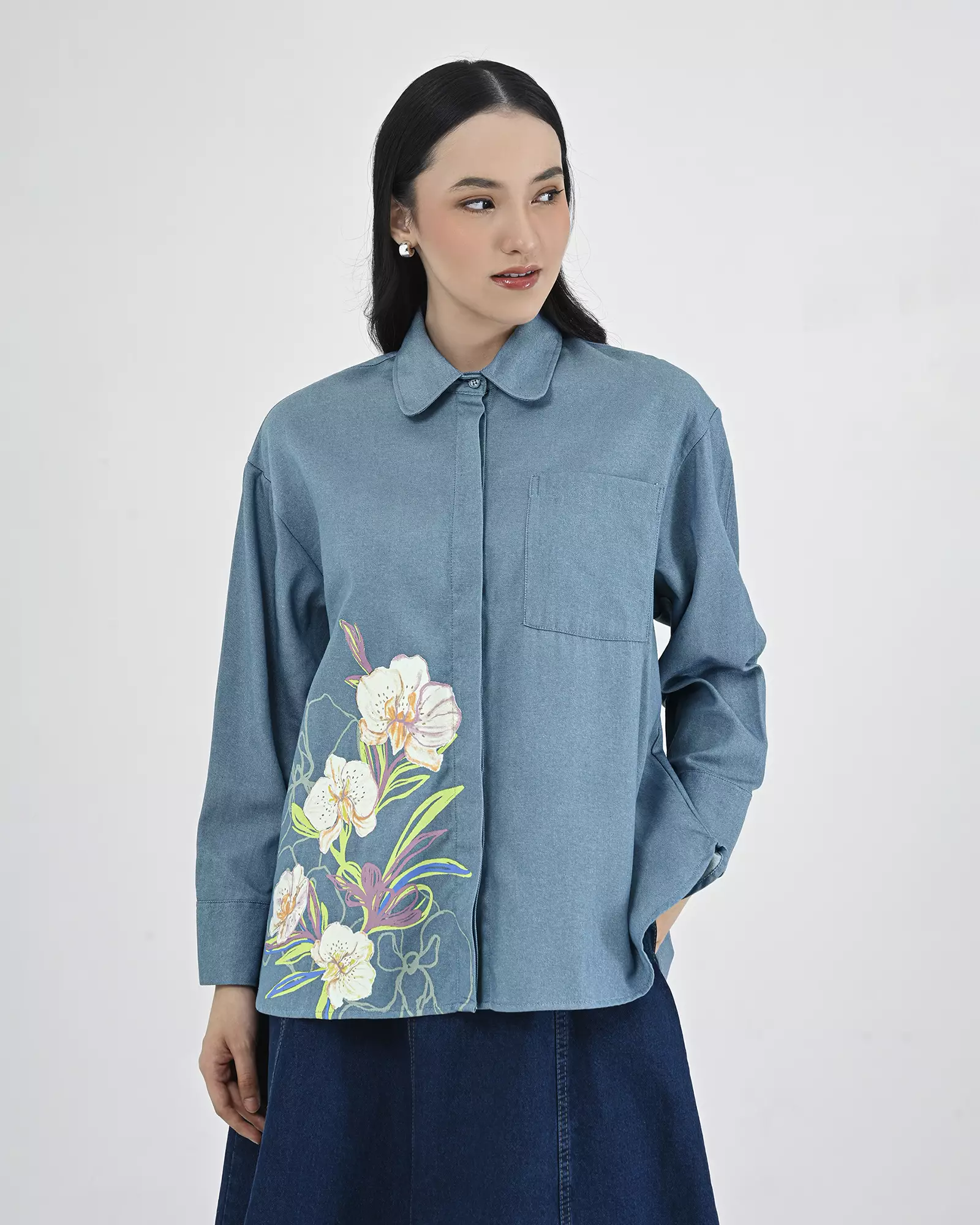 Geulis.id LULU SHIRT - Orchidlightdenim
