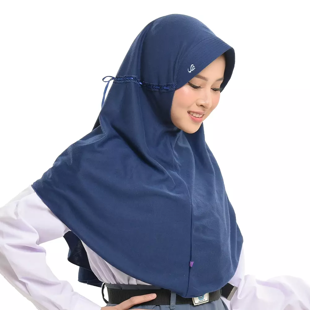 Rabbani - Kerudung Sekolah Instan Innova - Navy XL (New)