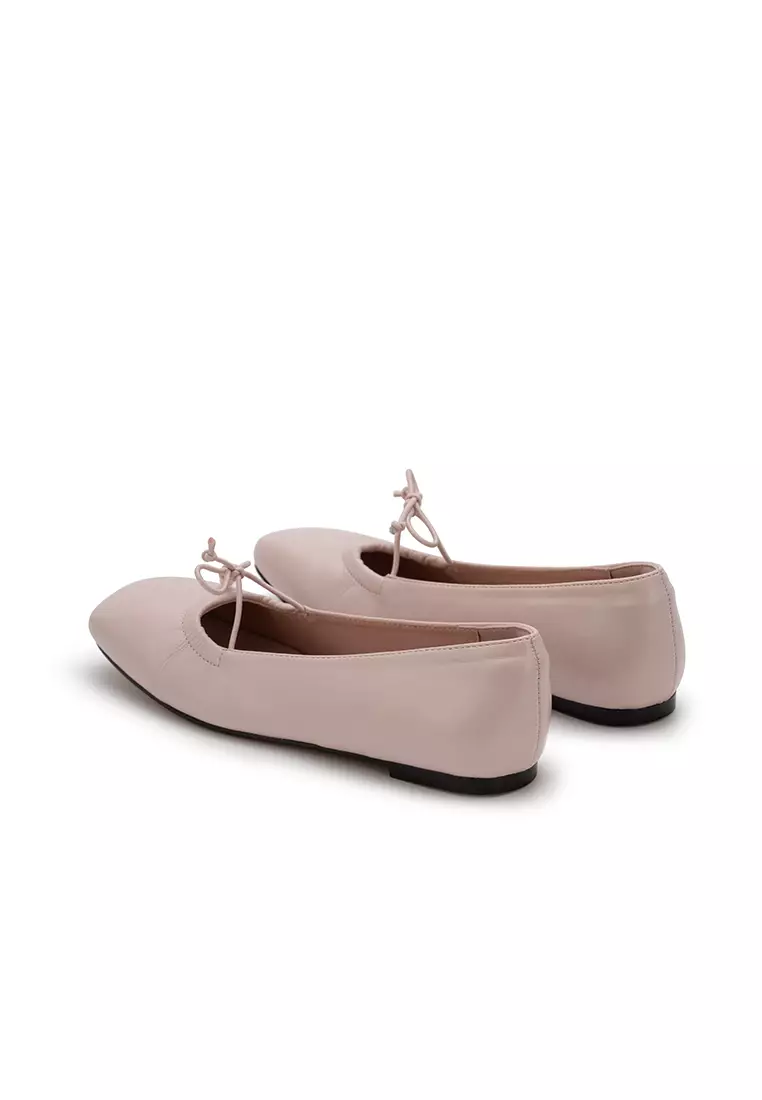 BALLET FLAT WITH BOW 轻柔褶皱芭蕾鞋