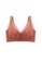 ZITIQUE brown Women's Non-wired Thick 3/4 Cup Push Up Lace Trimmed Bra - Caramel C0786USA4EC089GS_1