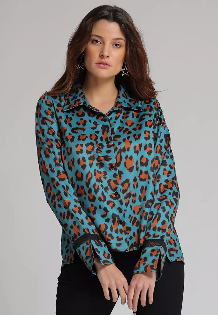 Buy Women's Green Animal Print Tops Online