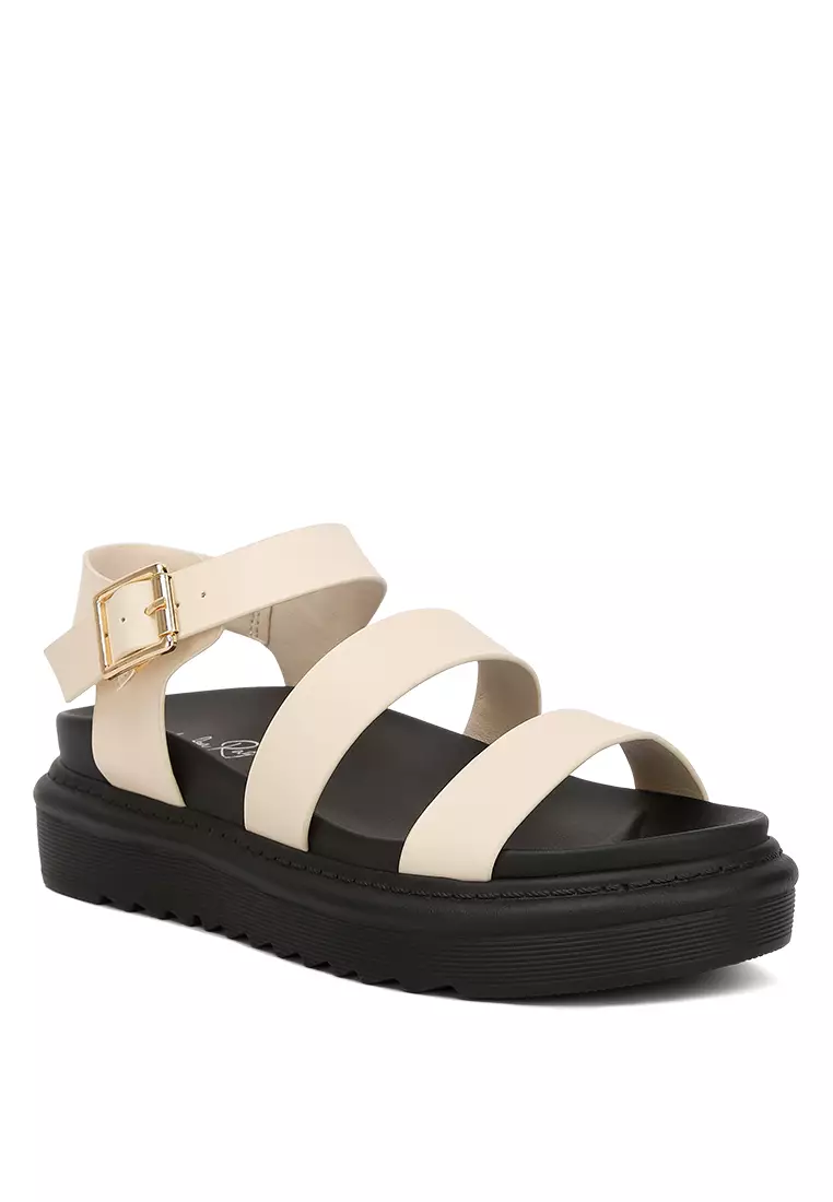 Pin Gesper Espadrille dalam warna Krem