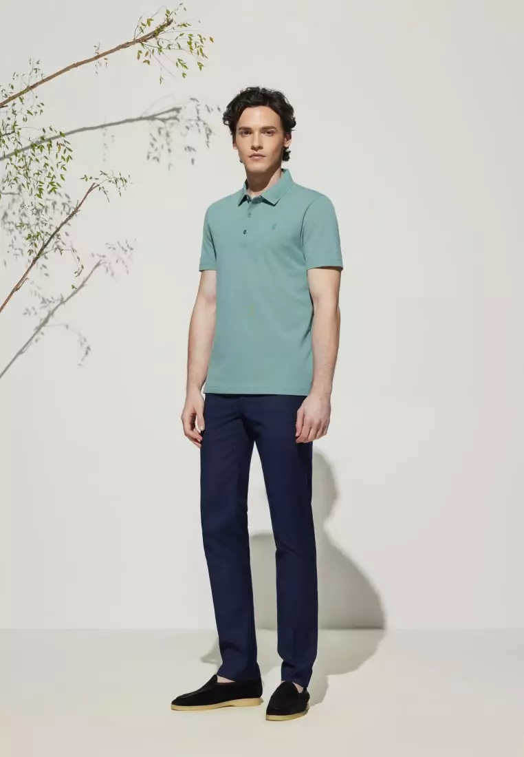 G2000 Super Light Mercerized Cotton Pique Smart Fit Short Sleeve Polo Tee with Logo