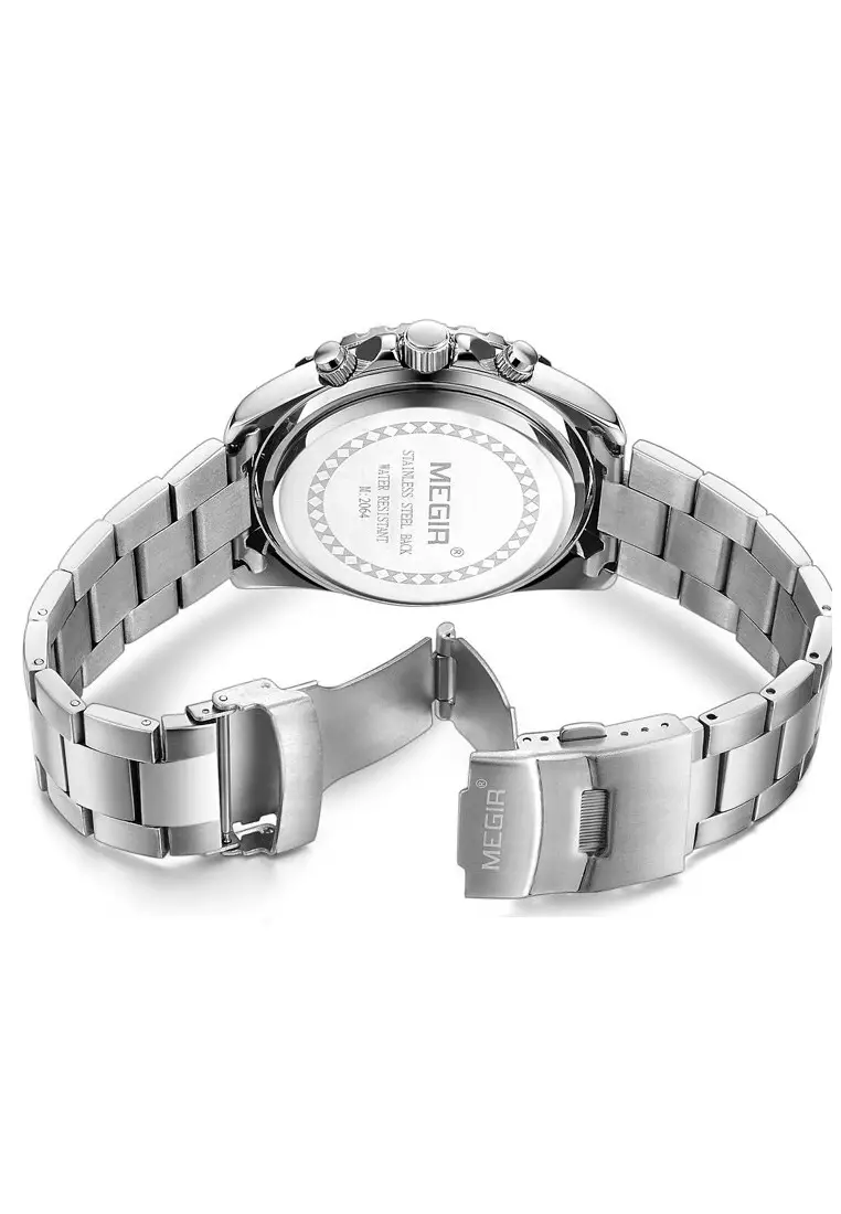 Jam Tangan Analog Pria Waterproof Strap Tali Material Stainless Steel OO88 ORIGINAL