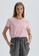DAGİ pink Pink T-Shirt, Crew Neck, Regular Fit, Short Sleeve Loungewear for Women 198A3AABBF03EAGS_1