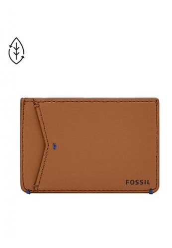 Fossil brown Joshua Cactus Card Holder Wallet 654C9AC9C3D8F7GS_1