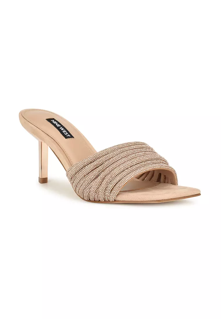 Buy Nine West Harbor Heeled Slide Sandals Light Natural 2024 Online | ZALORA Philippines