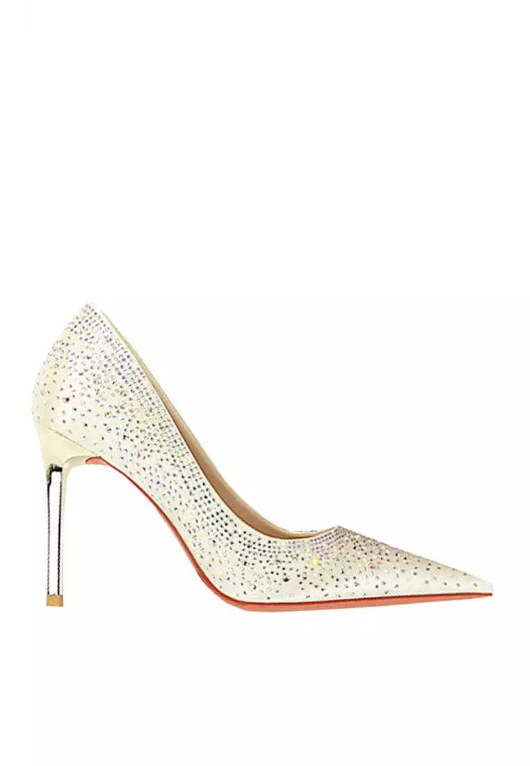 Discount on Twenty Eight Shoes  shoes - SKU: VANSA 9.5cm Shiny Faux Rhinestone Evening and Bridal High Heel Shoes VSW-P171895