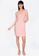 ZALORA BASICS pink Fitted Square Neck Mini Dress ECABCAA2CF9849GS_4