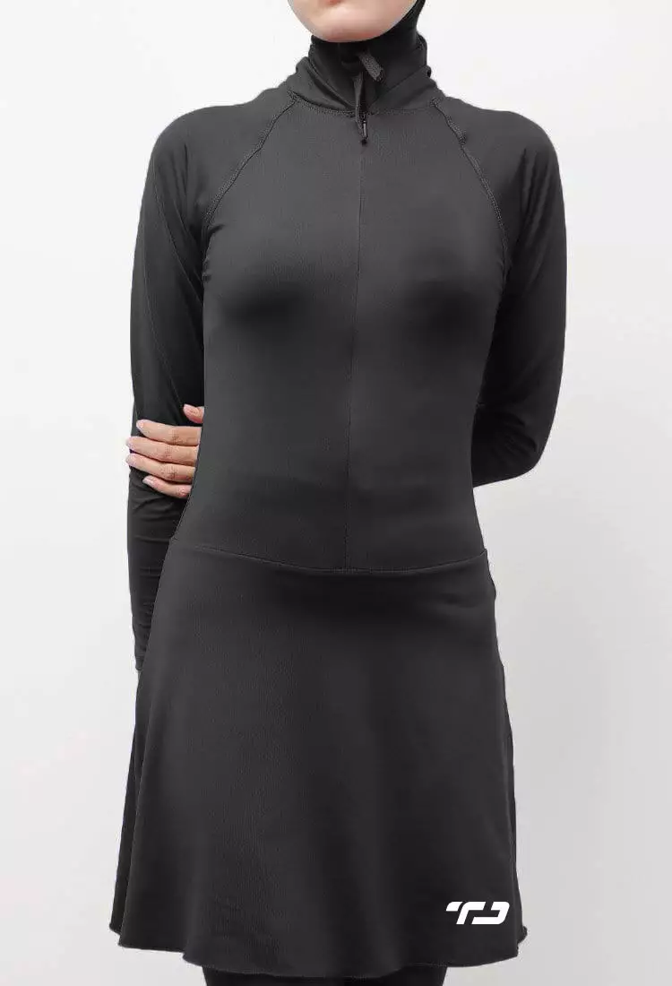 Td Active LSA94 set baju renang set hijab muslim td bottom hijab - atasan - legging hitam tdactie