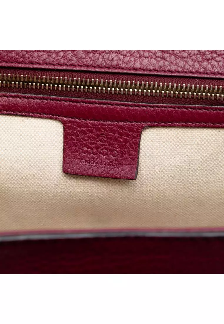 Pre-Loved Gucci Medium Leather New Bamboo Satchel