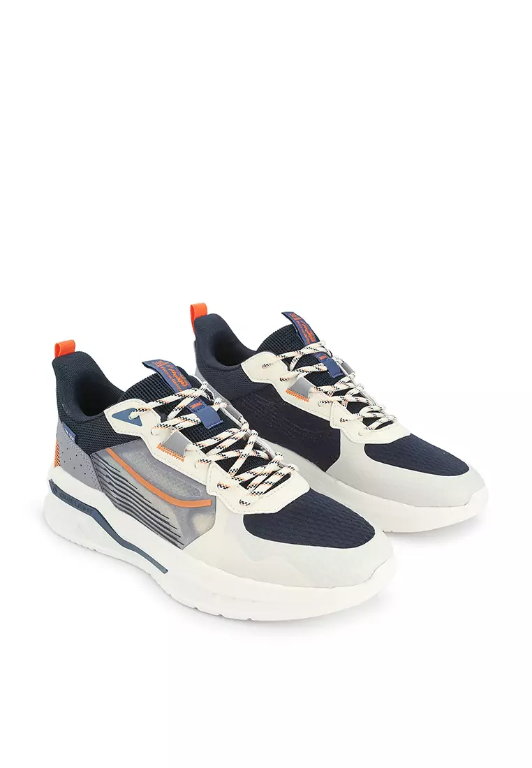 Calvin klein navy online & orange marvin trainers