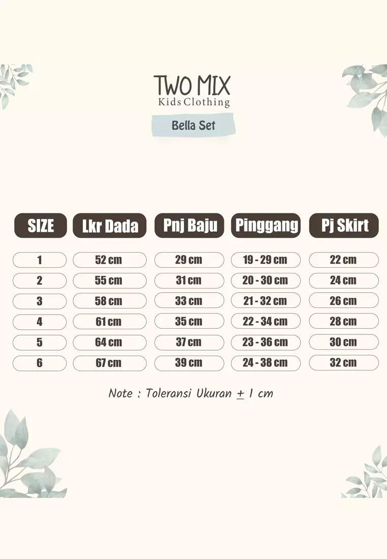 Two Mix - Baju Setelan Anak Perempuan Lucu - Bella One Set Anak Cewek 1-6 Tahun 4380 Grey