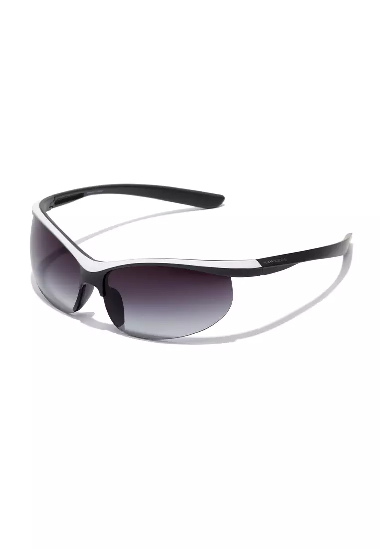 HAWKERS White Black Iron Radiante Sunglasses For Men And Women, Unisex. Official Product Designed In Spain