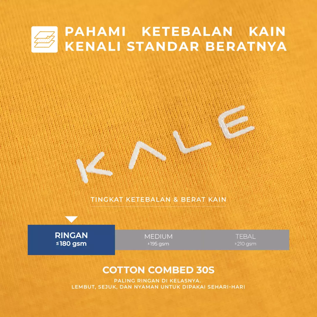 Kale Arion Mustard / T-Shirt Pria Lengan Pendek / Unisex