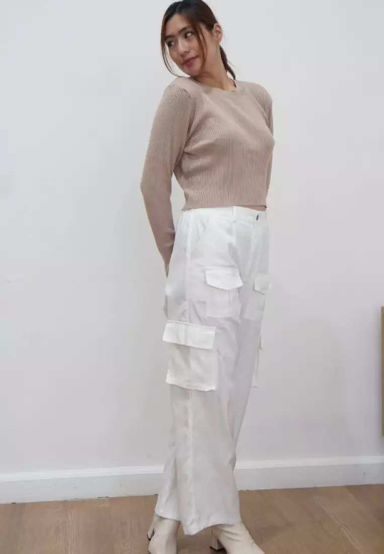 Mannequin Ribbed Knit Blouse