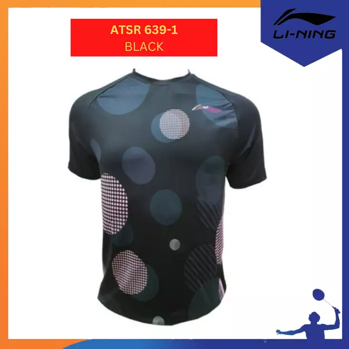 KAOS / JERSEY BADMINTON LINING ATSR639-1 / ATSR 639-1 ORIGINAL-BLACK