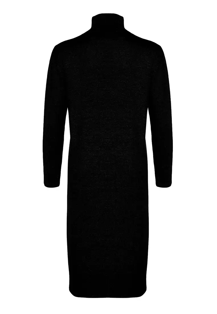 Midi Knitwear Turtleneck Dress