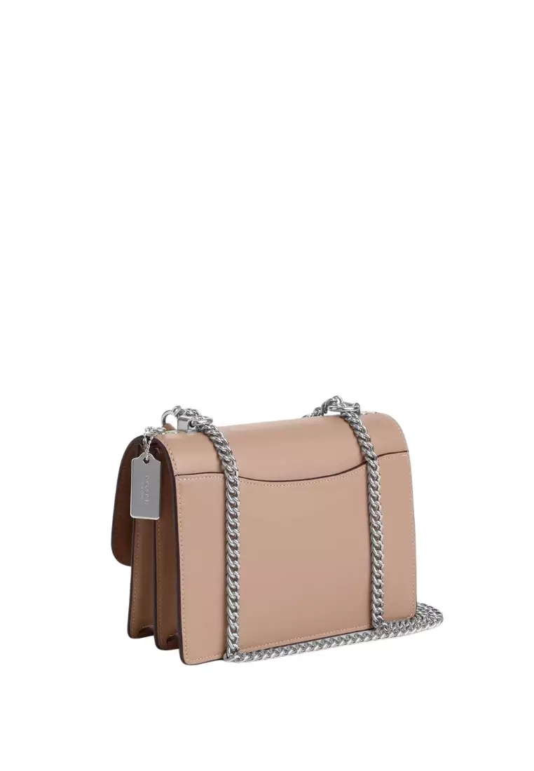 Klare Crossbody Bag in Signature Canvas Silver Sand Taupe
