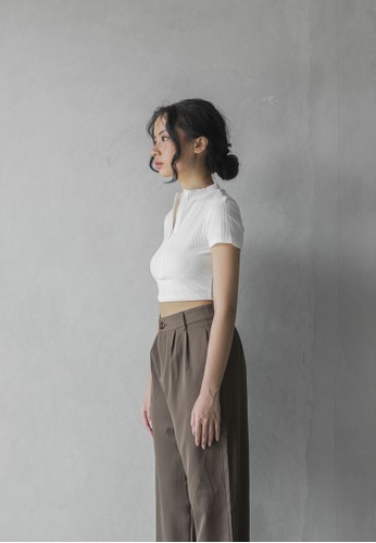 Jual Goora The Label AVA ZIPPER TOP Original 2022 | ZALORA ...