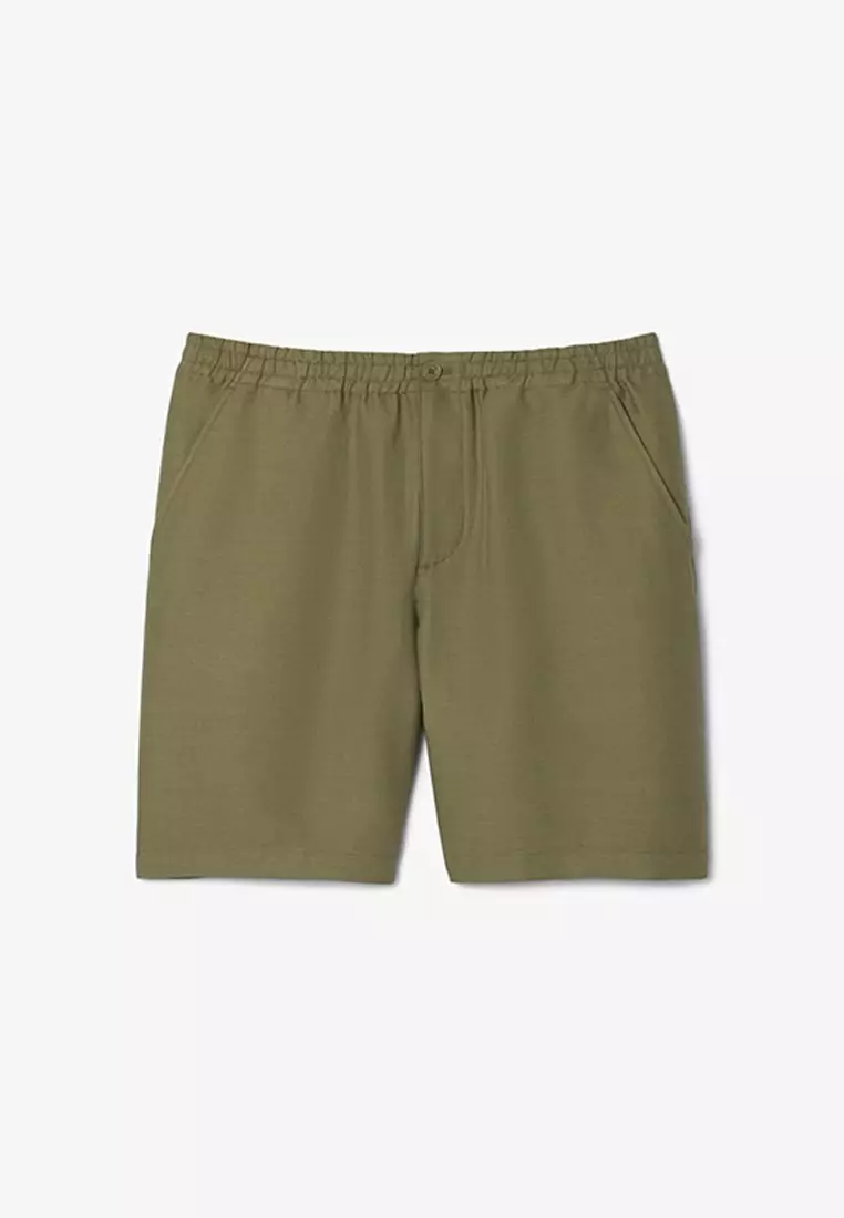 Regular Fit Wool Blend Shorts