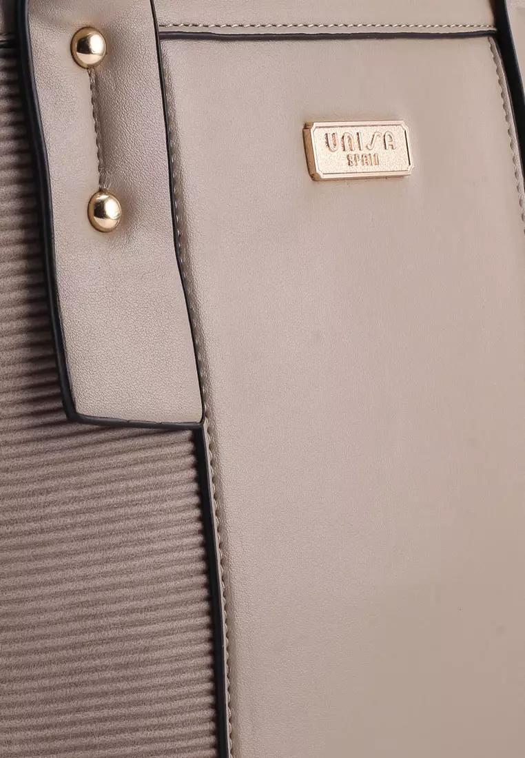 Deboss Convertible Top Handle Bag