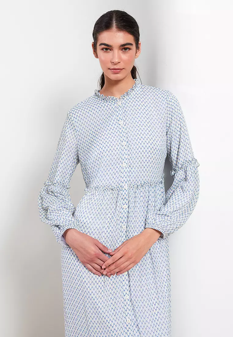 Chiffon long shirt 2025 dress