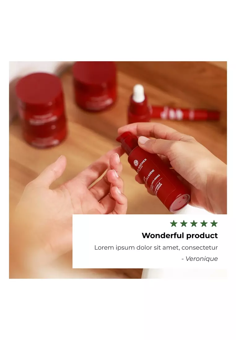 Anti Wrinkle Lifting Serum with Plant Collagen & Hyaluronic Acid-30ml for All Skin Types