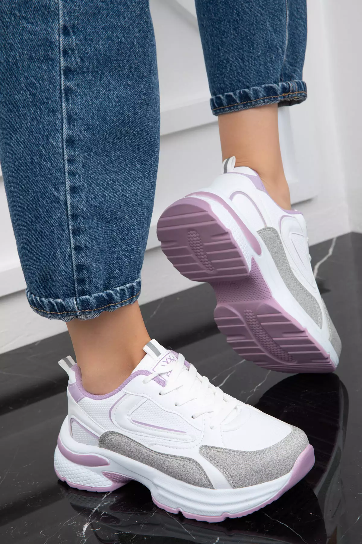 Women's Sneakers - Ice, White and Lilac 19686