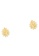 Grossé gold Grossé Gleam: gold plating, rhinestone pierced earrings GA61655 DE2CBAC1AF443CGS_2