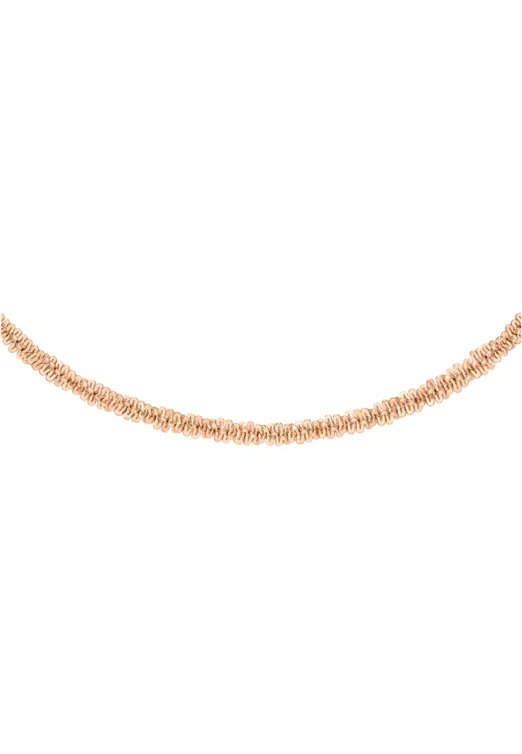 Elan Twisted Chain Bracelet - Rose Gold - Stainless Steel Chain Bracelet  - Staple Jewelry - DW official