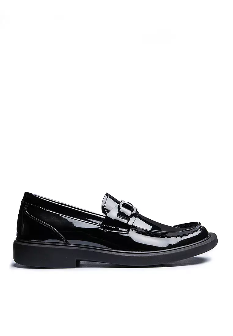 Discount on Twenty Eight Shoes  shoes - SKU: VANSA Comfortable Patent Buckle Slip-on Loafer  VSM-C2189