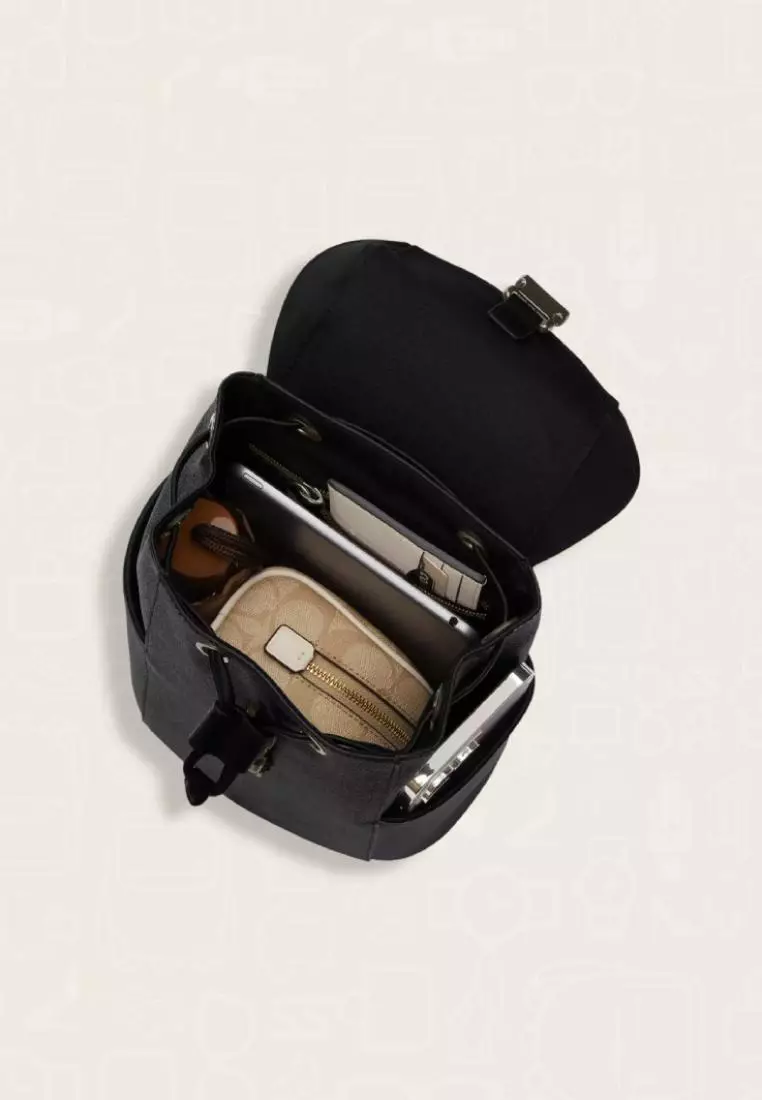 Coach Racer Pack In Signature Charcoal Black