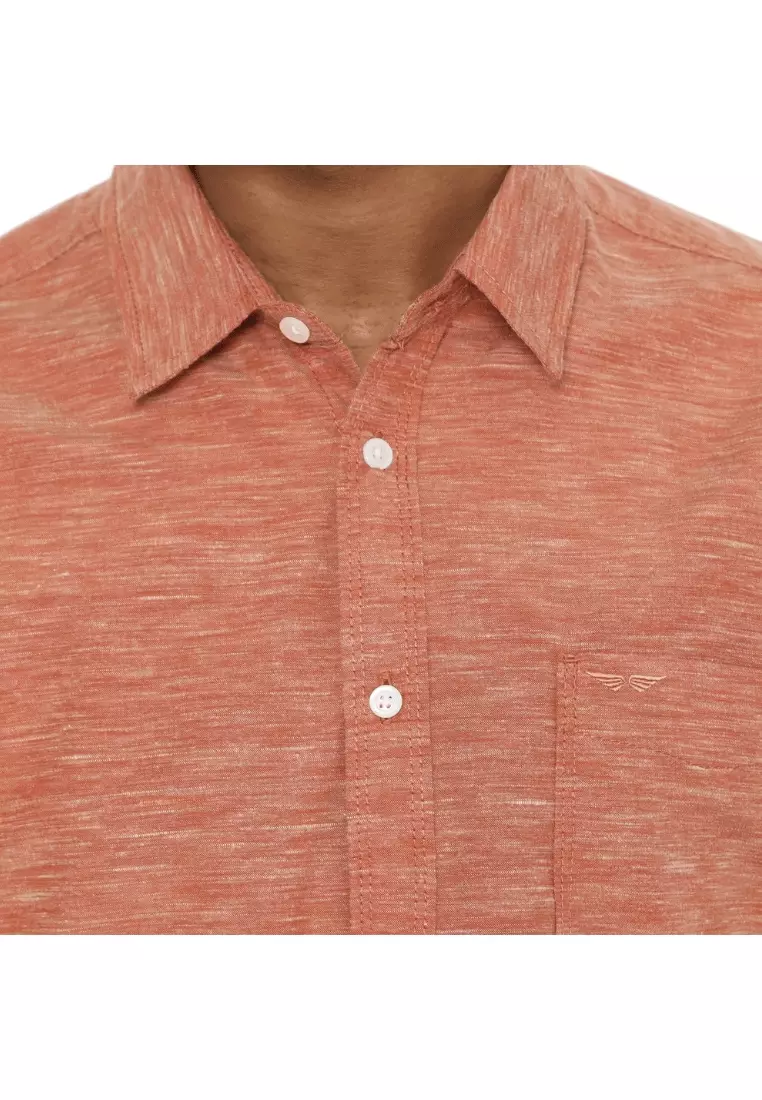 RBJ Kemeja Polos Cotton Slub Bata Regular Fit Pria