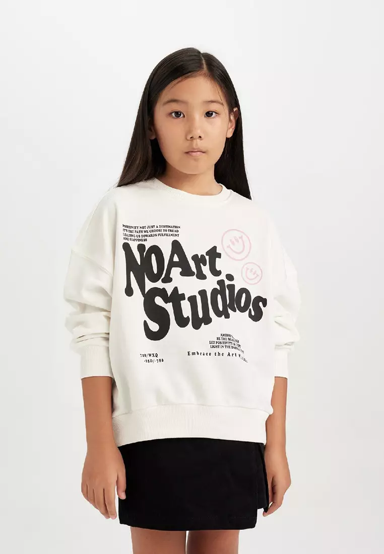 Slogan Print Sweatshirt