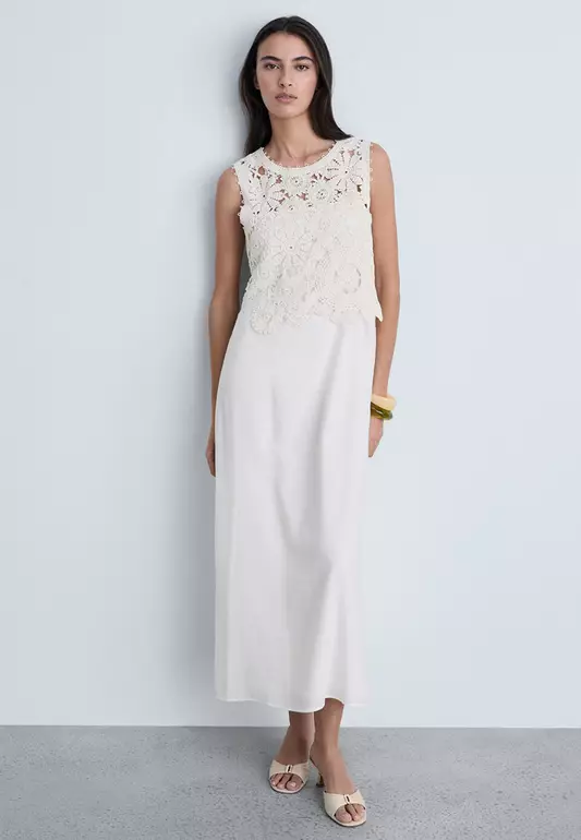 Crochet Top Midi-Dress