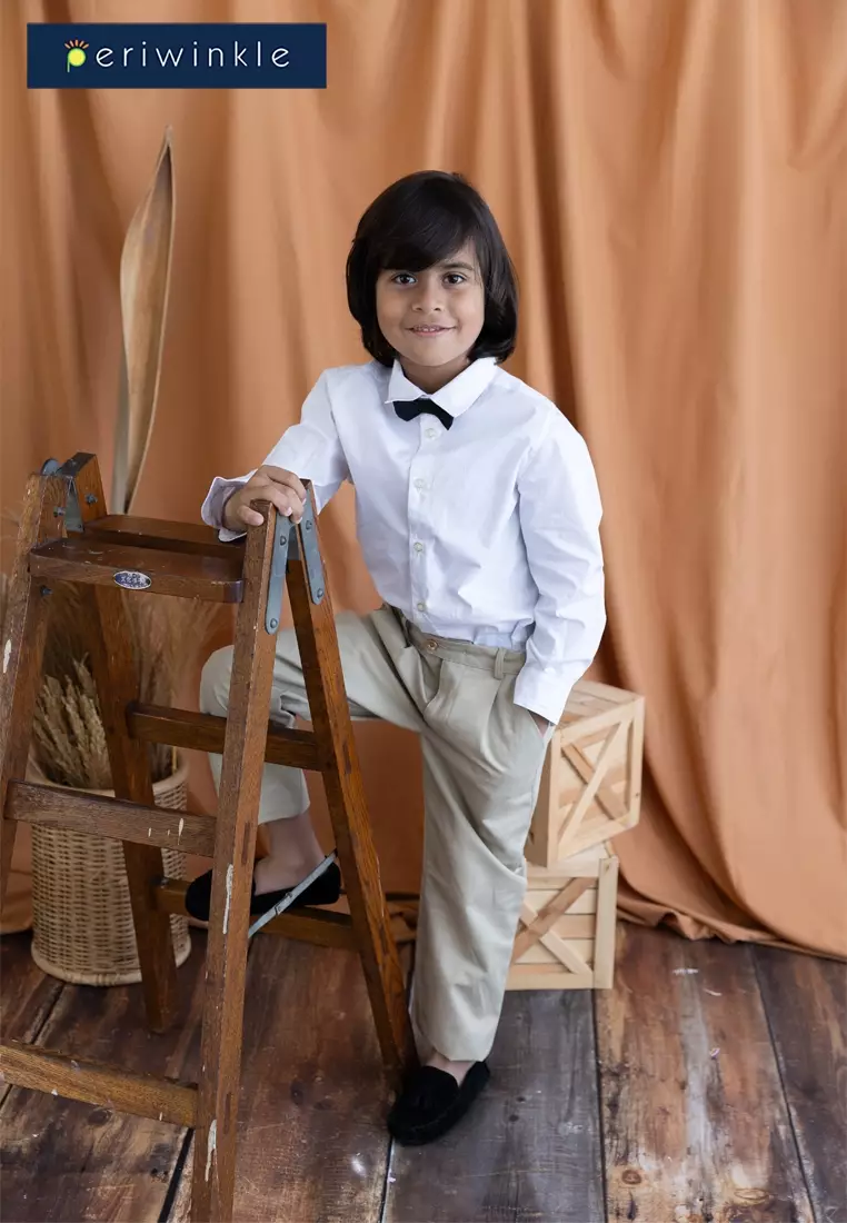 Dillon Boys Long Sleeved Button-down with Embro Shirt